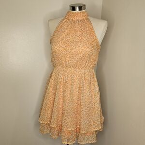 Sienna Sky Orange Floral Dress